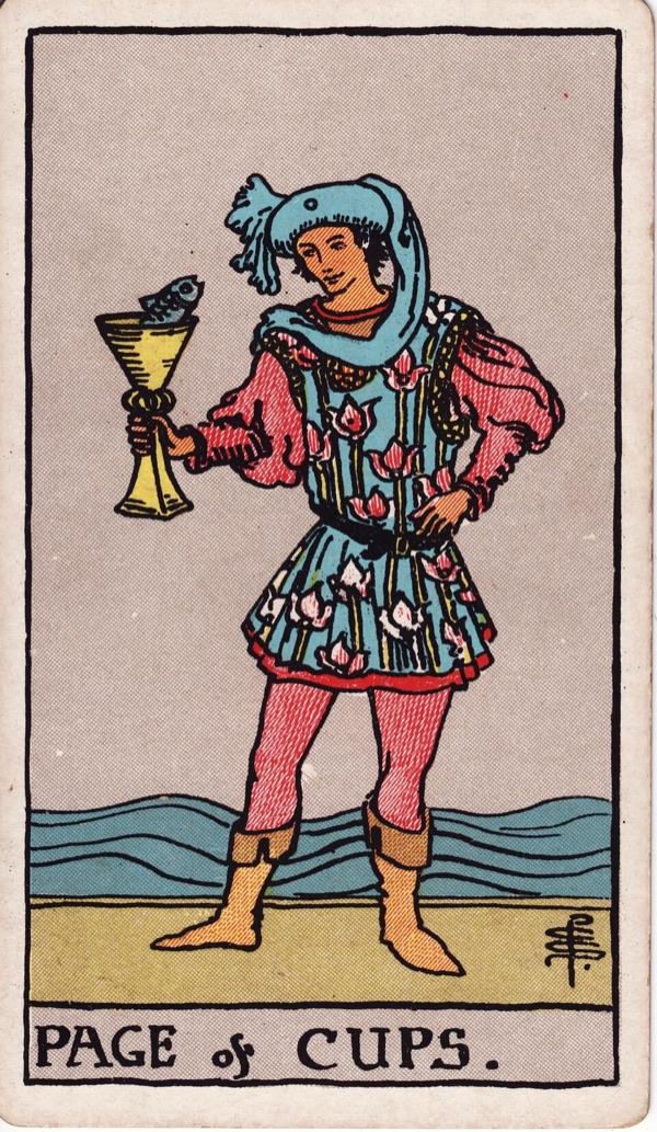 Page of Cups, from the 1909 Rider-Waite-Smith deck