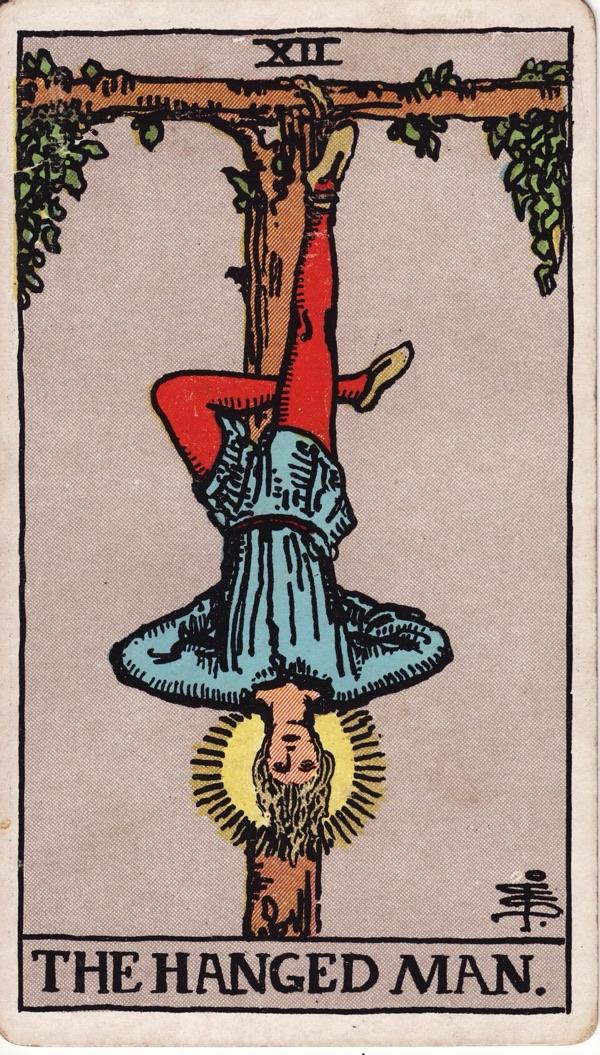 The Hanged Man, from the 1909 Rider-Waite-Smith deck