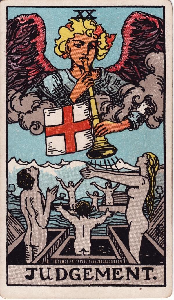 Judgement, from the 1909 Rider-Waite-Smith deck
