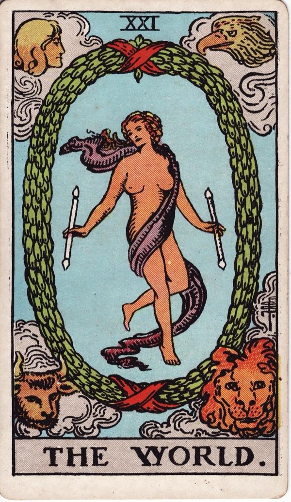 The World, from the 1909 Rider-Waite-Smith deck